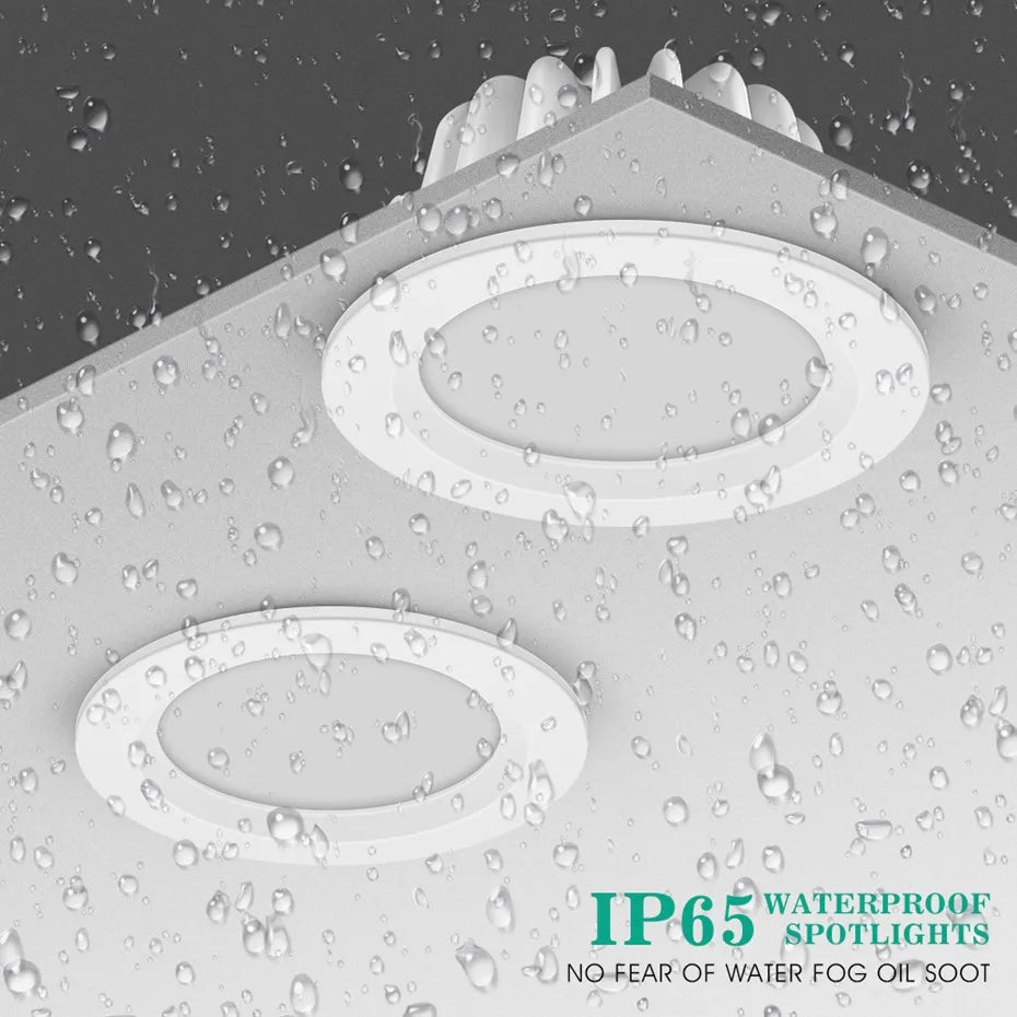 Modern IP65 Waterproof LED Ceiling Spotlight Fixture