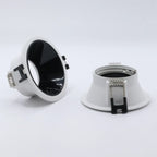 GU10 MR16 Recessed Spotlight Frame Holder D88mm 75mm Cutout 4 Color Combos CE RoHS