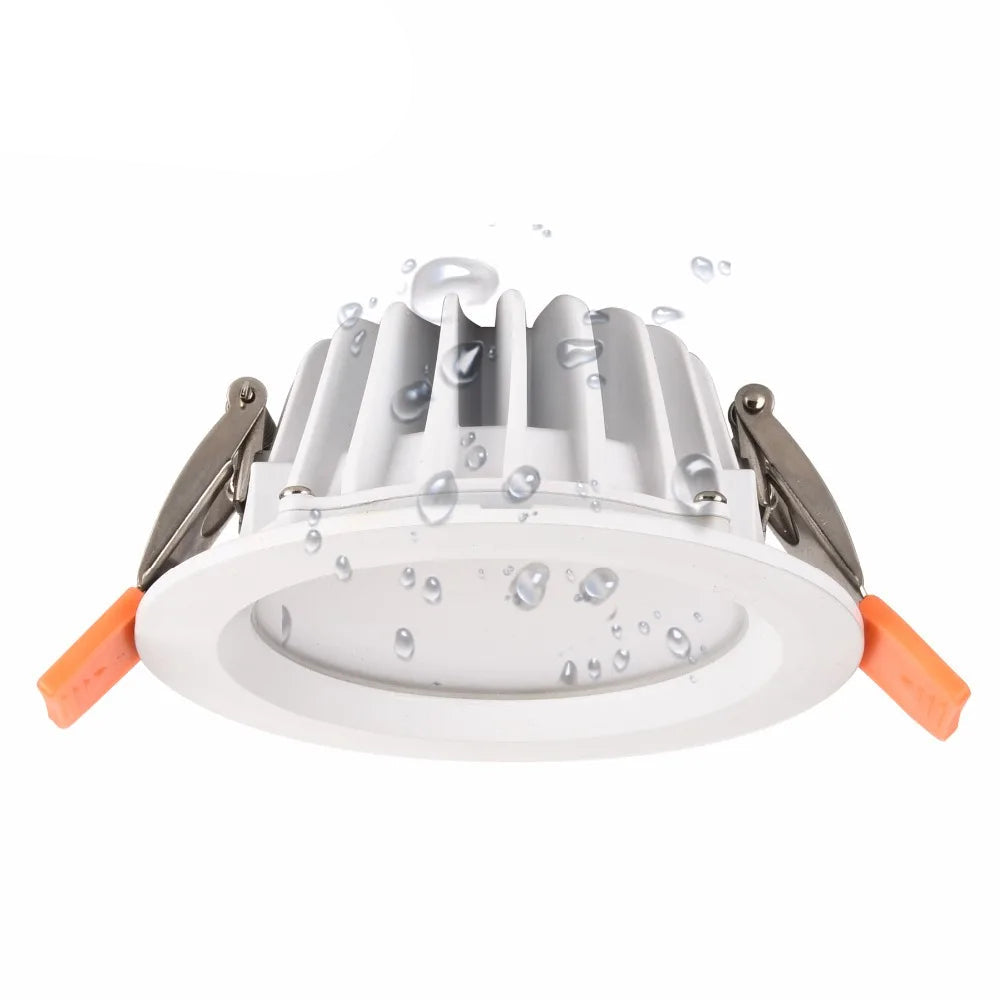 IP65 Waterproof LED Recessed Downlight 5W 7W 9W 12W 15W Epistar SMD5730 120° AC 85-265V