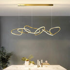 Modern Multi-Head Ironware Acrylic Pendant Chandelier 3-7 Heads 40-120W Dimmable AC 90-265V
