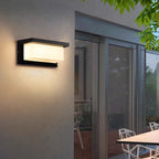 20W IP65 LED Outdoor Wall Lamp Radar Motion Sensor 3-6m AC 85-265V Black Porch Garden