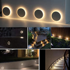 IP67 LED Recessed Stair Wall Light 1W 90lm DC 12-24V 30mm Cutout Touch Dimmable 3-Color