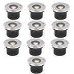 IP67 LED Recessed Ground Spotlight 2W 3W 6W 10W 12W 18W Aluminum Stainless Steel Tempered Glass AC 85-265V or DC 12V 24V Garden Pool