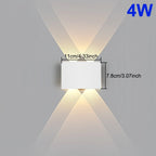 LED Outdoor Wall Light IP65 Waterproof 4W 6W 8W 10W Garden Porch Lamp AC85-265V