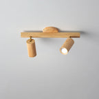 Modern Wood Ceiling Spotlight 5W 10W 15W 20W E26 1 2 3 or 4 Head Surface Mounted Adjustable AC 90-260V Kitchen Dining Room Bedroom