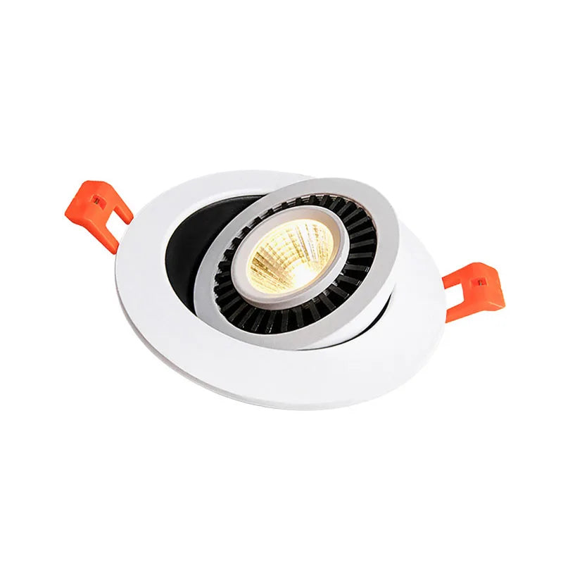 Dimmable 360-Degree Rotating COB LED Recessed Downlight 7W 9W 12W 15W 20W 24W 85-265V