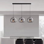 Modern Glass Ironware LED Pendant Chandelier 1 3 5 Heads 9-45W 3-Mode AC 90-240V