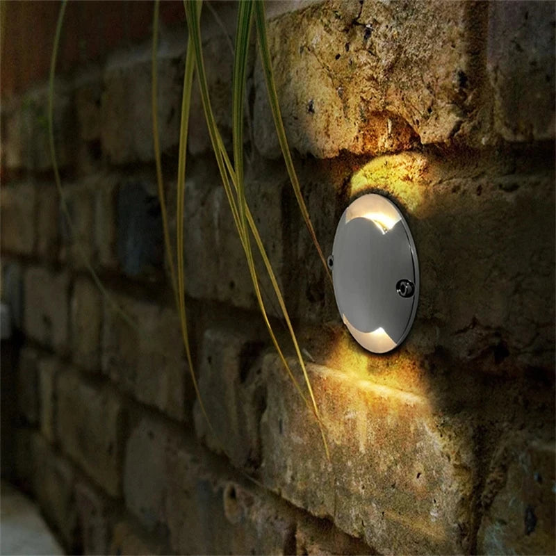 DC 12V 1W Ultra-Thin LED Outdoor Ground Step Light IP67 Waterproof OSRAM SMD2835