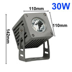 IP65 COB LED Flood Light 15W 20W 30W 40W CRI 92 Brushed Aluminum AC 85-260V or DC 24V Warm White Cool White Outdoor Landscape Spotlight