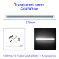 20W V-Shape T8 LED Tube 57cm 96-LED SMD2835 2000lm 270° Clear Milky AC 85-265V 2ft
