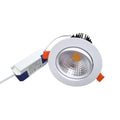 Dimmable COB LED Recessed Downlight 5W 7W 9W 12W 15W 18W Adjustable Angle Aluminum AC 85-265V Warm White Natural White Cool White Black White Silver