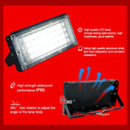 LED Flood Light 50W 100W SMD2835 CRI 85+ 180° IP65 AC 110-240V Warm Cool White 2-Year