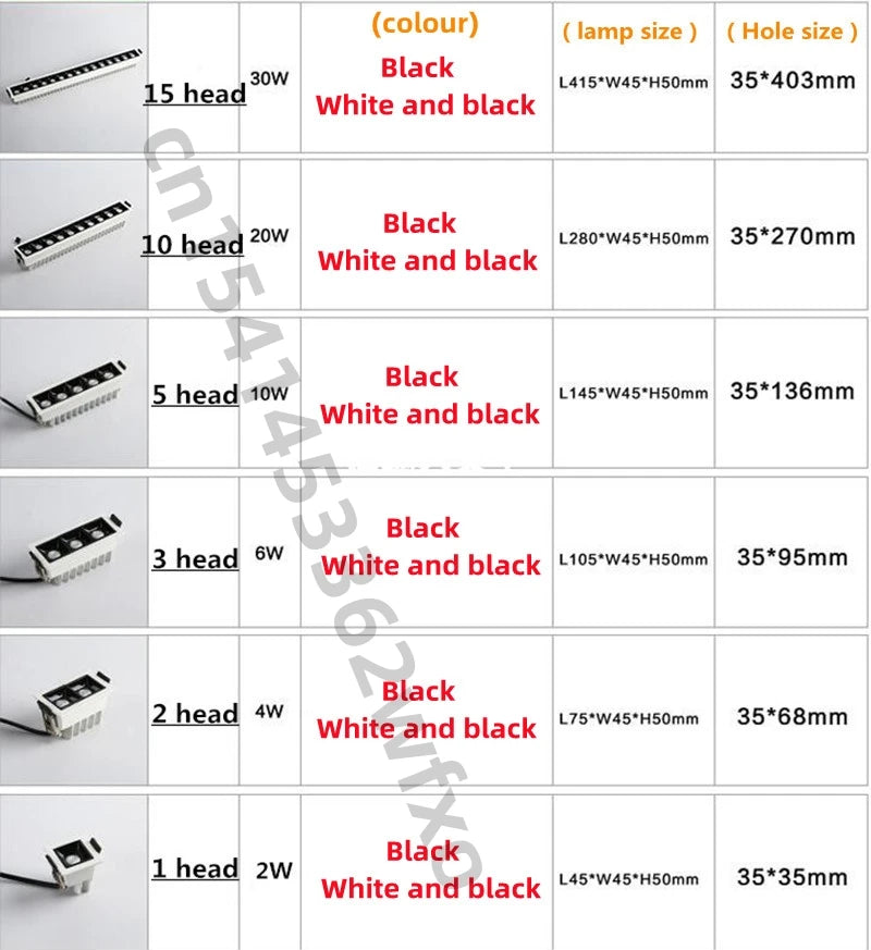 Adjustable Beam COB LED Recessed Ceiling Light