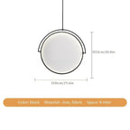 Nordic Fabric Pendant Light Creative Art Dining Table Restaurant Iron Polished Chrome 90-260V
