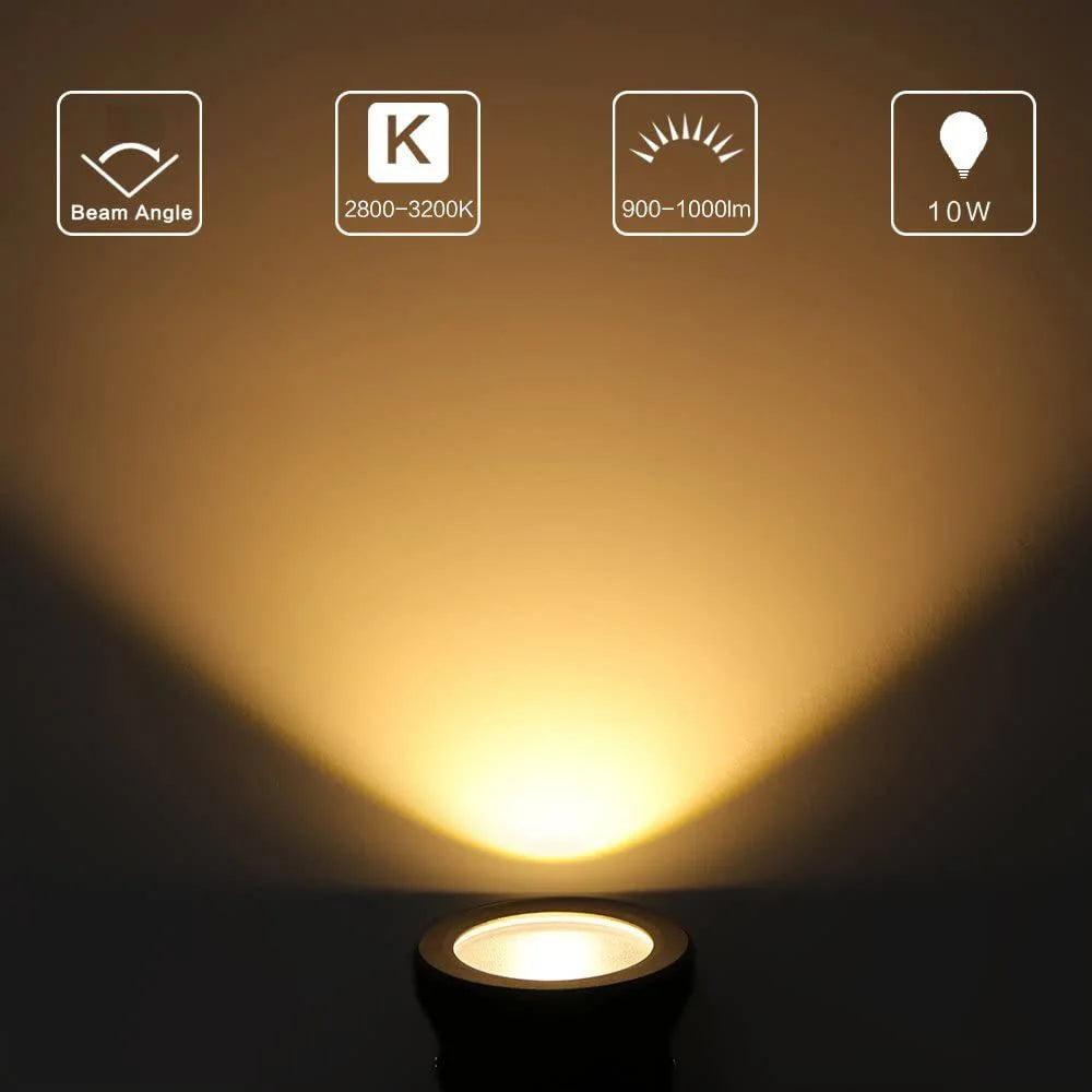 10W IP67 LED Underwater Pool Spotlight RGB White Warm White AC 85-265V DC 12V 60°/120°