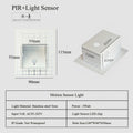 Frameless LED Recessed Step Stair Wall Light 3W PIR Motion Sensor or No Sensor AC 100-240V Warm White Natural White Cool White White Black Indoor