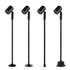 3W Surface-Mounted LED Showcase Spotlight Adjustable AC 110-240V Jewelry Display Aluminum