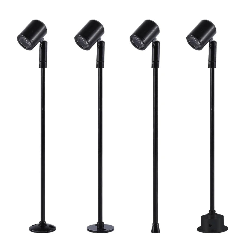 3W Surface-Mounted LED Showcase Spotlight Adjustable AC 110-240V Jewelry Display Aluminum
