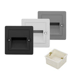 3W IP65 LED Recessed Stair Step Light AC 100-240V Sand White Black Gray 50,000hr Wall Lamp