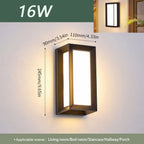 IP66 LED Outdoor Wall Light 16W 30W Radar Motion Sensor AC 85-265V Porch Garden Balcony