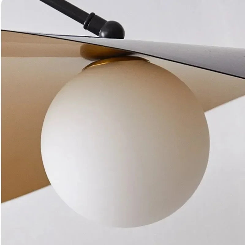 Modern Minimalist G9 Chandelier Iron Frosted Glass Up Down Touch Switch AC 90-260V