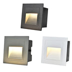 Dimmable LED Recessed Step Stair Wall Light 3W 5W 10W Up Down AC85-265V DC12V Black White