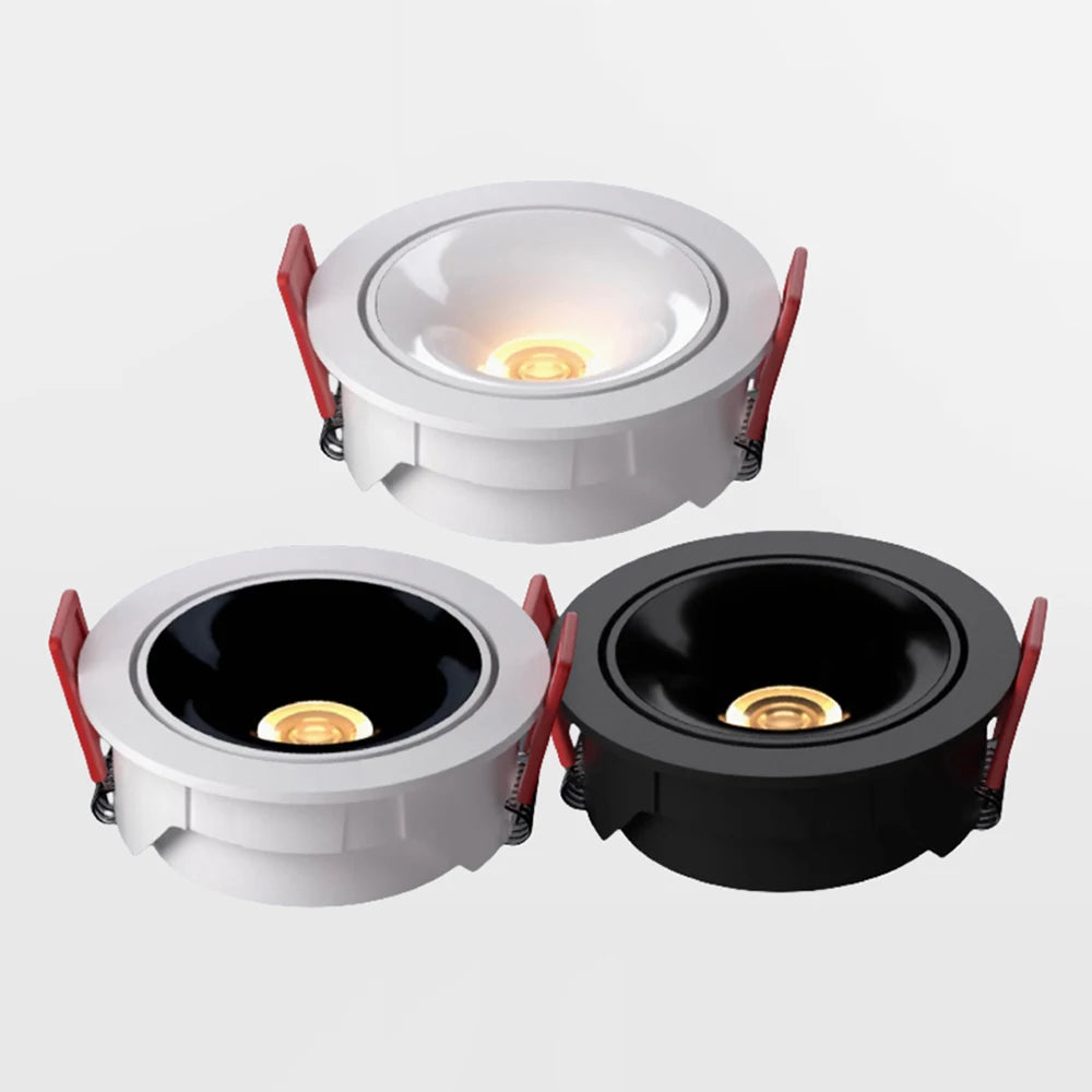 Dimmable Anti-Glare COB LED Recessed Downlight 5W 7W 10W 12W 15W 20W Bridgelux CRI 90+