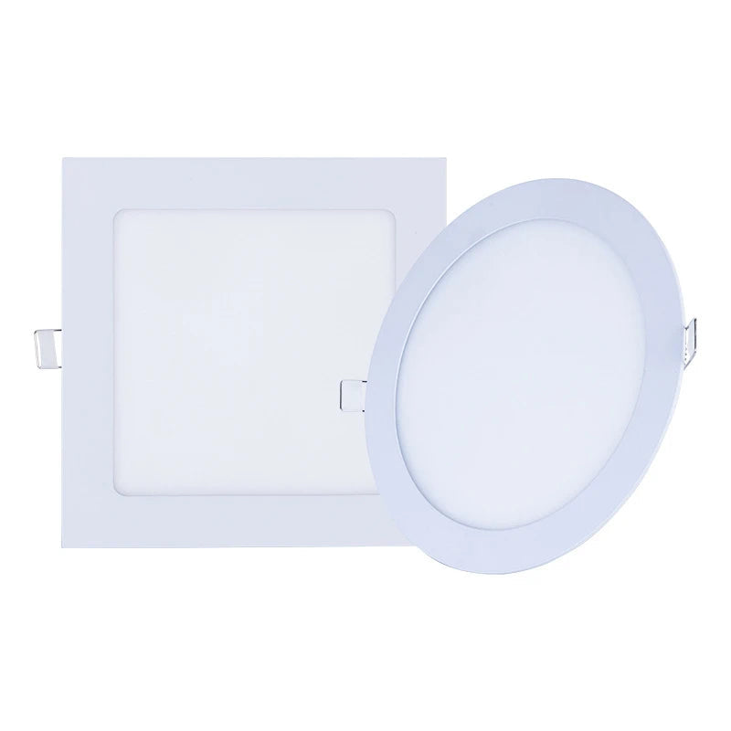 Ultra-Thin Dimmable Round LED Recessed Downlight 3W 6W 9W 12W 18W AC 85-265V External Driver