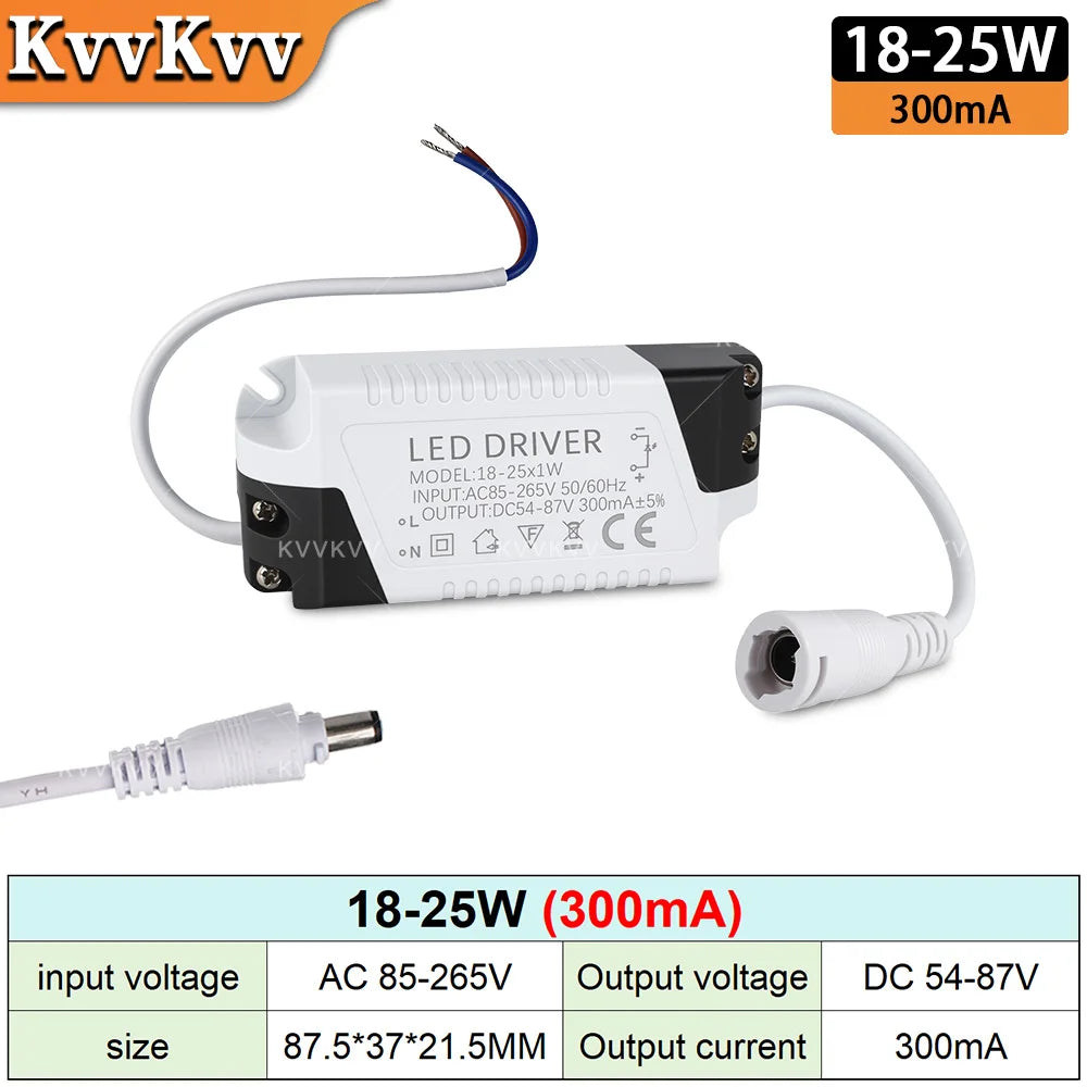 Non-Isolated LED Driver 300mA 600mA 900mA 1500mA 1-50W AC 85-265V DC 3-135V Constant Current