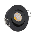 IP65 COB LED Recessed Downlight 3W 60 Degree 280lm CRI 80 D50 x H20mm 42mm Cutout Dimmable AC 85-265V or DC 12V Warm White Natural White Cool White