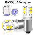 Gtinthebox BA9S BAX9S BAY9S H21W LED Bulb 10-SMD3030 500lm 2W Canbus 12-24V 2-Pack