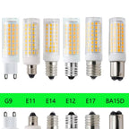 Dimmable LED Corn Bulb 9W 850lm G4 G9 E12 E14 E17 BA15D Epistar SMD2835 110-220V