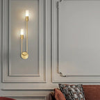 Modern Nordic LED Wall Lamp G9 Gold Metal Acrylic 8x55cm 10x67cm 90-260V Bedroom Hotel