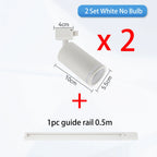 GU10 LED Track Spotlight Surface-Mounted Ceiling Lamp AC 90-260V 10-15m² Kitchen Dining