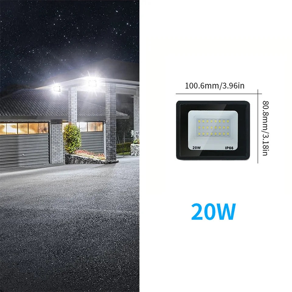 LED Flood Light 10W 20W 30W 50W 100W 150W 200W 300W IP66 Waterproof AC 110-220V