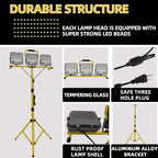 Portable LED Tripod Work Light IP66 Telescopic Collapsible Aluminum Alloy AC 85-265V Camping