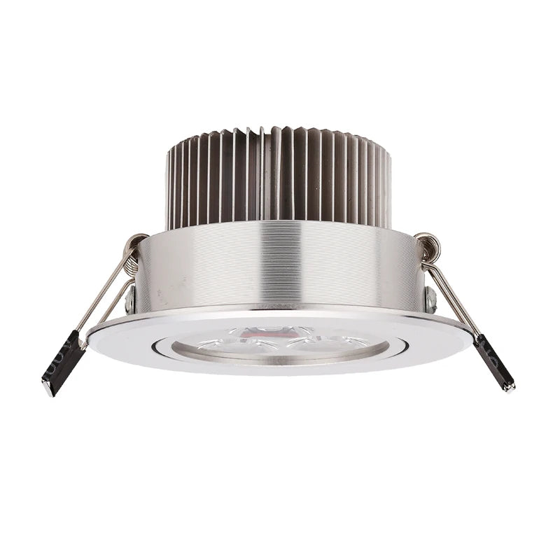 Multi-LED COB Recessed Downlight 9W-21W 30° Dimmable AC 110-220V White Black Silver 68-98mm