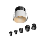 Mini Curved Dimmable COB LED Recessed Downlight 5W 7W 10W 12W 15W 18W CRI 90+ 85-265V