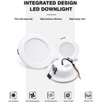 LED Recessed Downlight 5W 9W 12W 15W 18W Epistar DC12V DC24V AC110V 120° 4 Pack