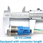Waterproof LED Metal Push Button Switch 12mm 16mm 19mm 22mm 5A Momentary Latching 5-220V