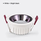 Recessed Anti-Glare LED Downlight 5W 7W 9W 12W 15W 18W 24W 30W Aluminum Dimmable CRI 90 IP42 AC 85-265V Ceiling Spot Driver Included