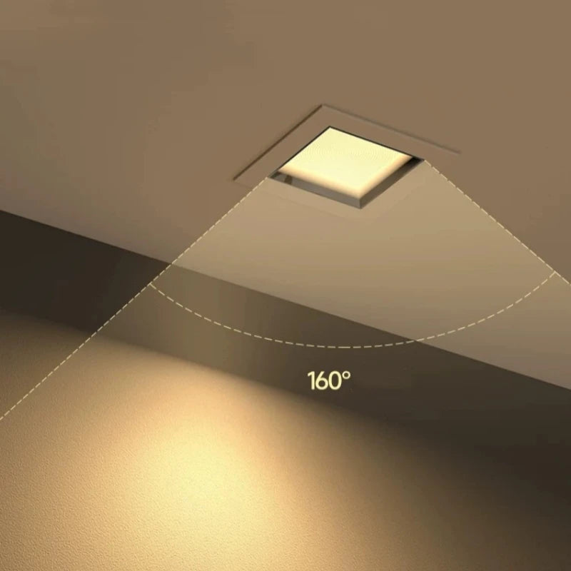 Dimmable Square LED Panel Downlight 9W 12W 18W 24W 36W Epistar 180° 100lm/W AC 110-240V