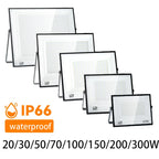 LED Flood Light 20W 30W 50W 100W 150W 200W 300W IP66 AC 100-130V 175-265V Warm Neutral Cool