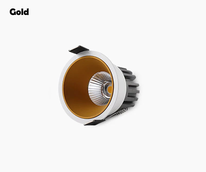 Dimmable COB LED Recessed Downlight 7W 10W 12W 15W 20W 24W Selectable Beam CRI 90+ 85-265V