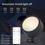 Rechargeable Magnetic LED Wall Lamp 360 Degree Rotating Touch and Remote Control Dimmable USB 5V 1.8W Bedroom Living Room