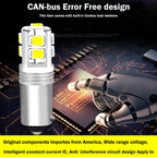 Gtinthebox BA9S BAX9S BAY9S H21W LED Bulb 10-SMD3030 500lm 2W Canbus 12-24V 2-Pack