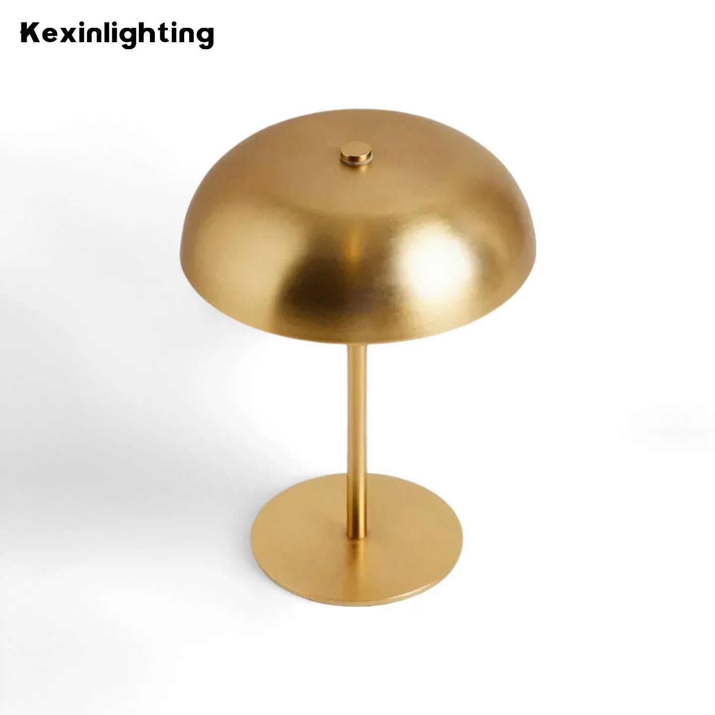 Wireless Rechargeable LED Table Lamp 3W Dimmable Touch Switch 3-Color Mode Iron Portable