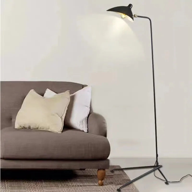 3-Arm Tripod LED Floor Lamp E26 Art Deco Iron Copper Bronze Remote Control Dimmable AC 90-260V Adjustable Spider Standing Lamp Bedroom Living Room