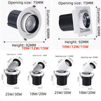 10W 12W 15W 20W 25W 30W Recessed Rotating and Folding LED Downlights OSRAM Chip COB Ceiling Lamps Spot LightS 110V-240V For Home