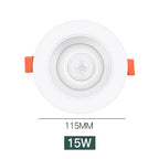 PIR Motion Sensor LED Recessed Downlight 5W 10W 15W 20W SMD 2835 CRI 85 AC 85-265V Auto On Off Corridor Hallway Stair Ceiling Spot